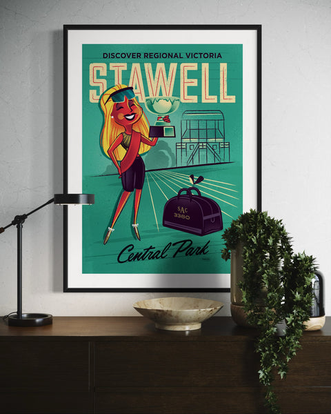 Stawell Print Teal