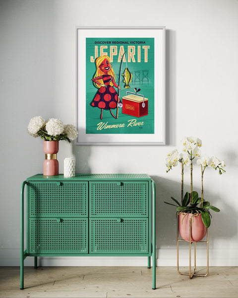 Jeparit Print Teal