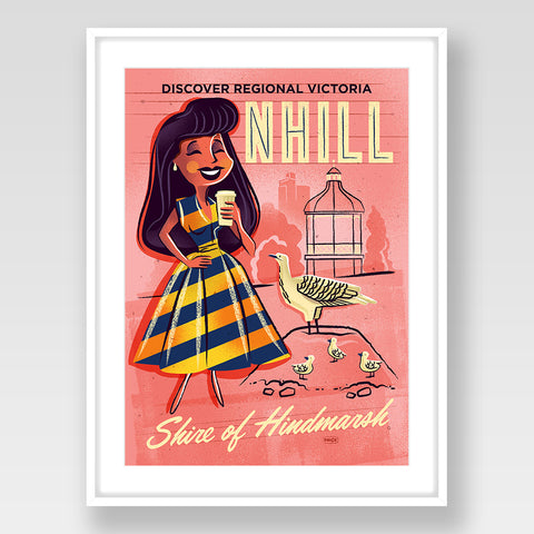 Nhill Print Pink